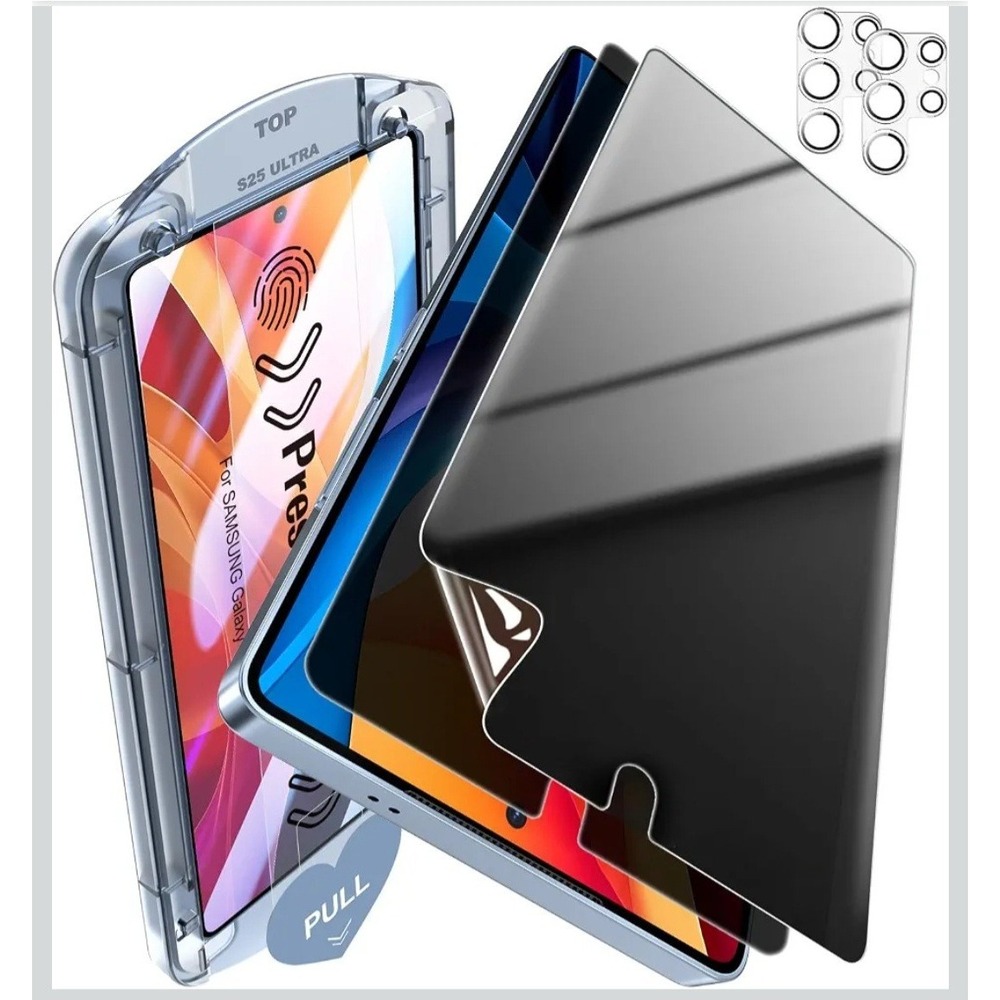 2+2 Pack Privacy PET Screen Protector Samsung Galaxy S25 Ultra Screen